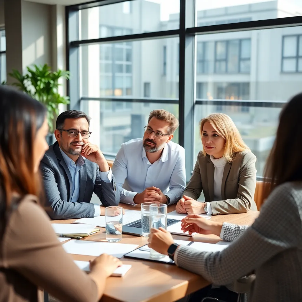 Diverse groep Nederlandse investeerders in vergadering