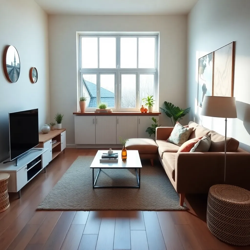 Nederlandse woonkamer met energiezuinige apparaten en slimme thermostaat